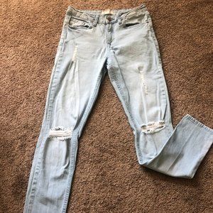 light wash jeans